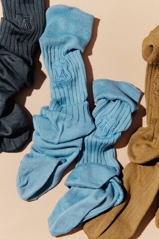 BASIC SOCKS-Dusty Blue